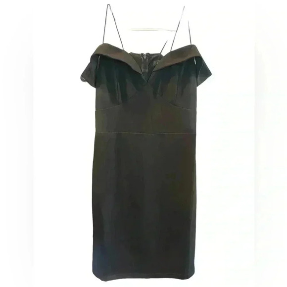Lulu’s black off the shoulder lined mini cocktail dress in Medium. NWT - Picture 1 of 8